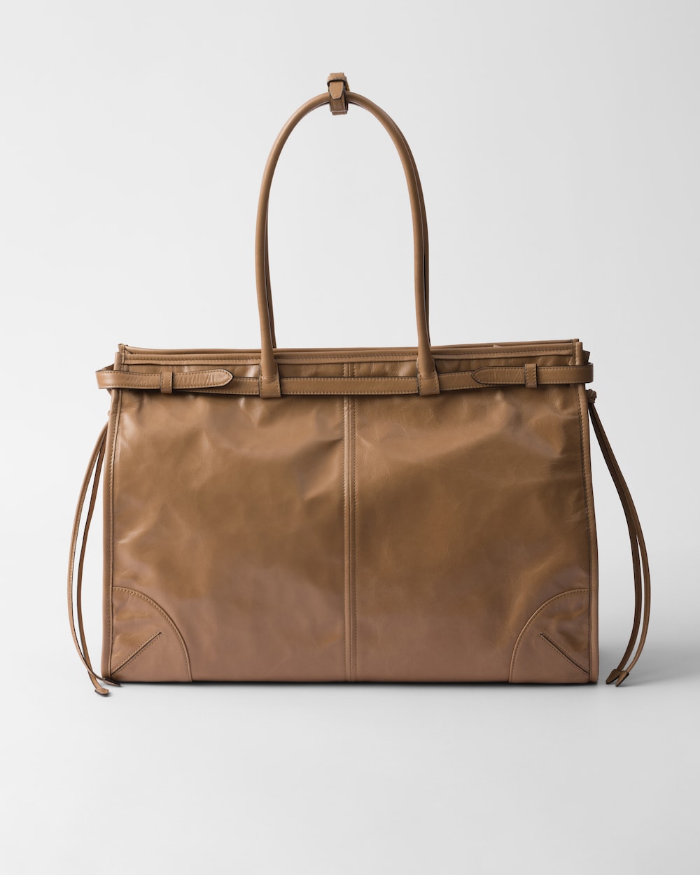 Prada Bonnie Extra Large Leather Handbag - Image 6